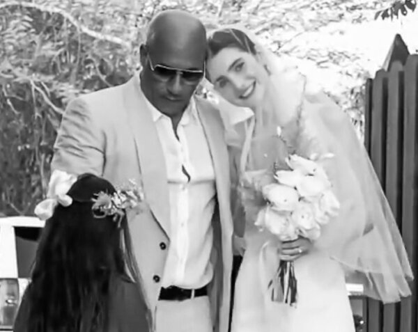 Vin Diesel en la boda.