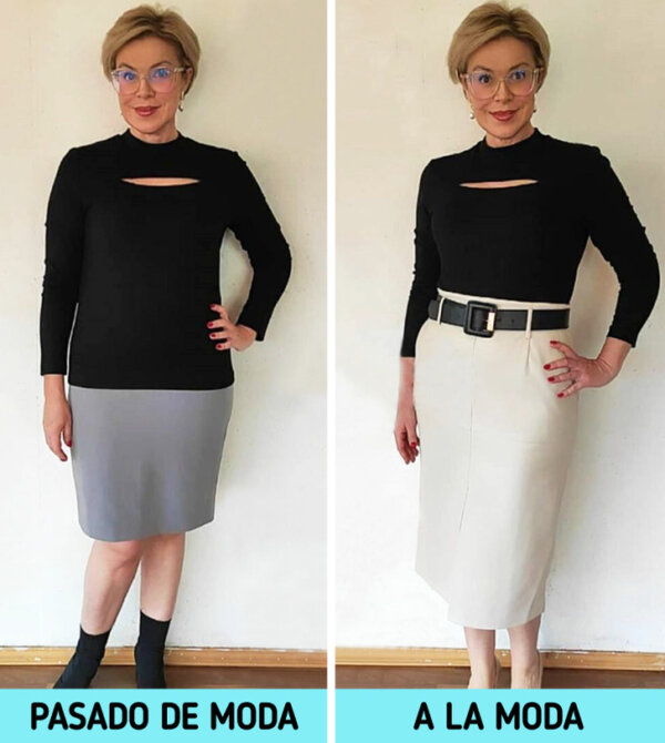 La solución de las rayas horizontales.