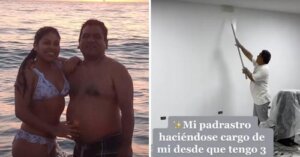 Padrastro se hace cargo de su hija desde los 3 años, ahora la ayuda con su negocio y pintó a mano su pastelería