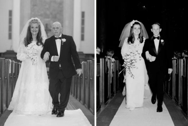 La repetición de las fotos del matrimonio.