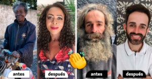 Estilista ayuda a cambiar el look de habitantes de la calle y les ofrece una nueva oportunidad