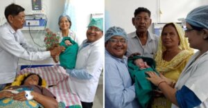 ¡Al fin lo lograron! Mujer tuvo su primer hijo a los 70 años y hoy son la familia más feliz